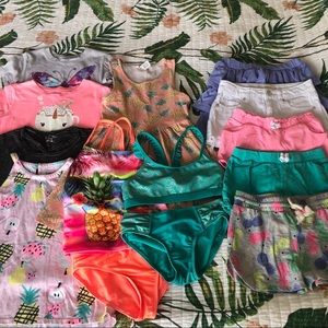 Girls 11 Piece Size 5/6, 6, 6x Summer Set